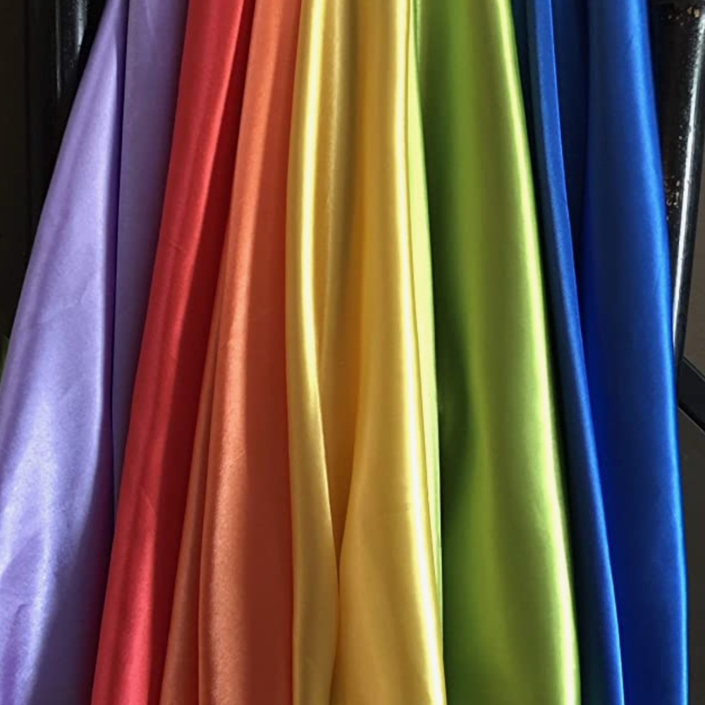 CLARITY Satin Silk Scarves - Square - set of 6